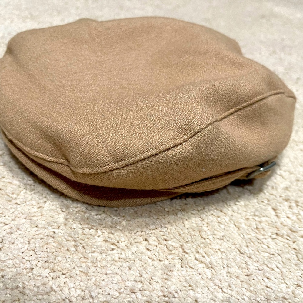 Janie and Jack size 6 to 8 tan boy’s newspaper boy hat